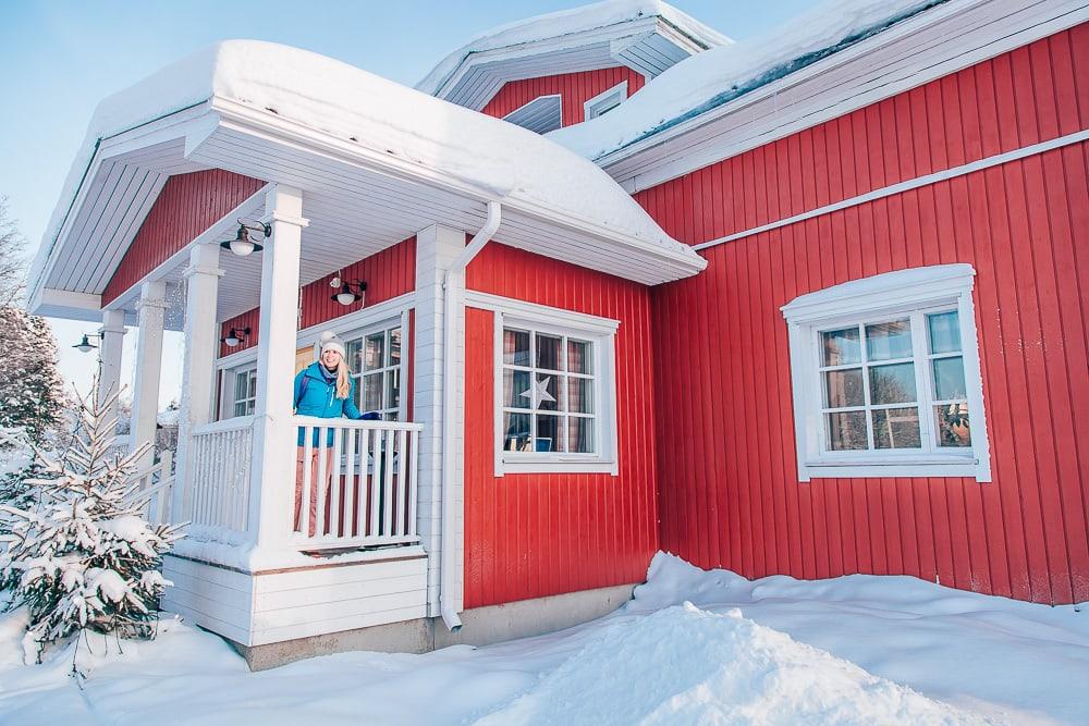 day as a finn ruka finland winter santa's cottage