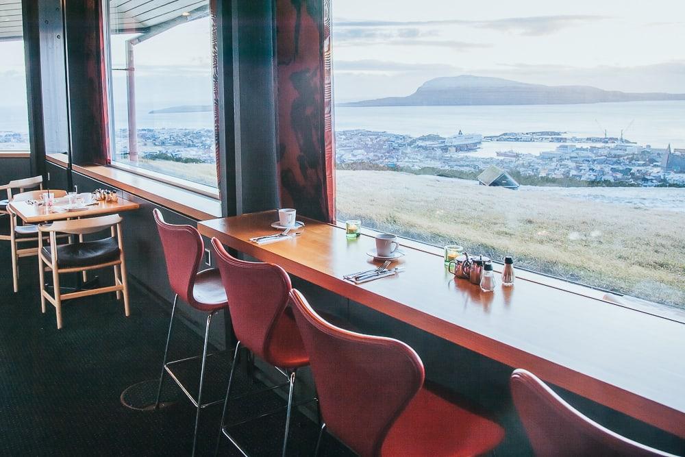 hotel føroyar restaurant view