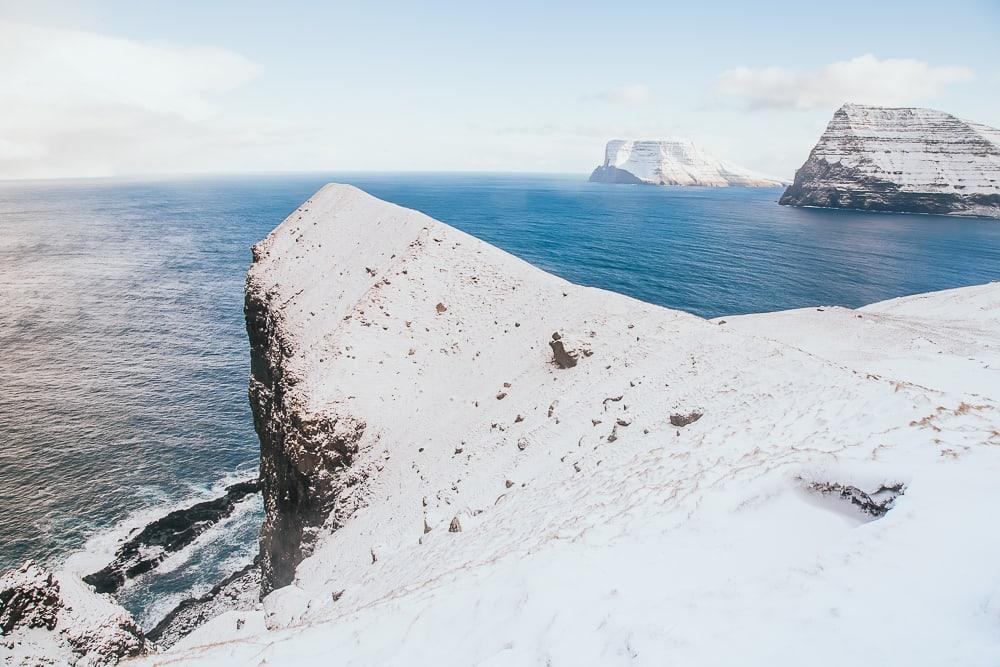 kalsoy kallur lighthouse winter snow