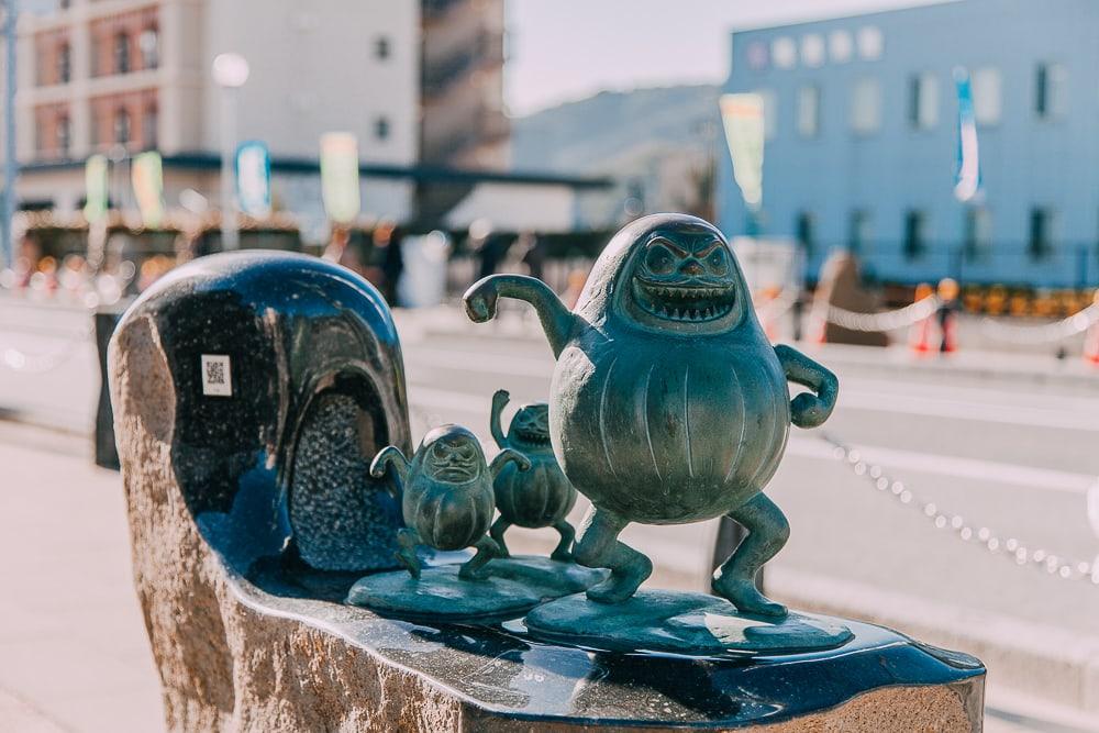 Mizuki Shigeru Ge Ge Ge no Kitaro manga Sakaiminato statues