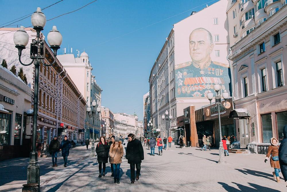 old arbat street moscow