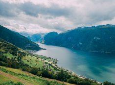 aurlandsfjell view sognefjord bergen norway