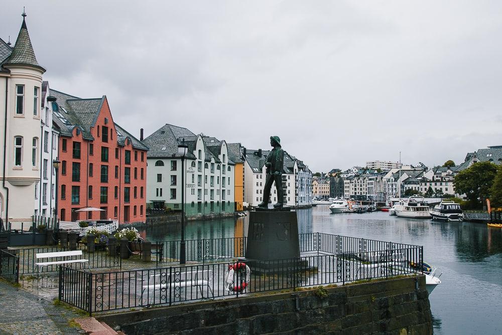 ålesund city center art nouveau norway