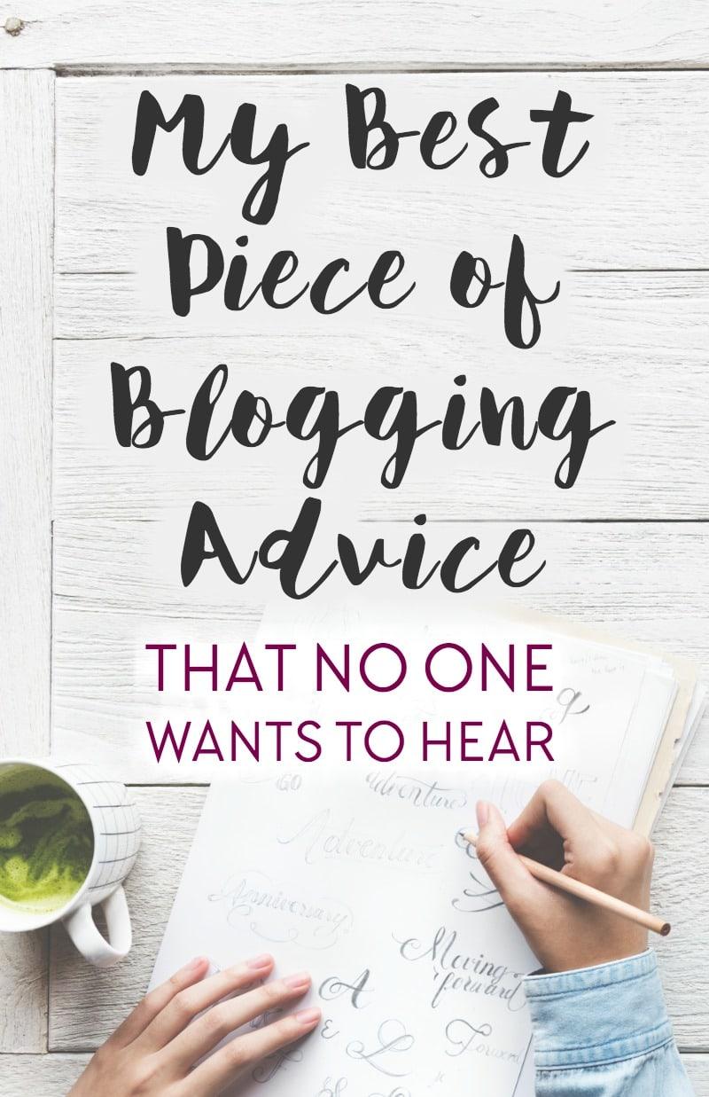 My best piece of advice for people wanting to run a professional blog as a business