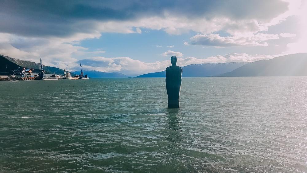 havmannen statue mo i rana helgeland