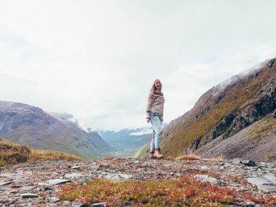 hiking in lyngen alps norway in june