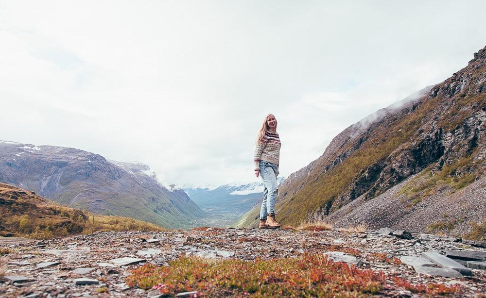 hiking in lyngen alps norway in june