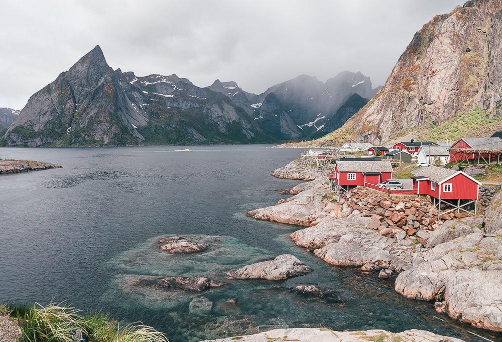 hamnøy rorbuer lofoten norway in june