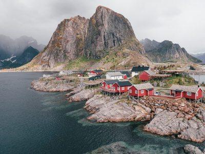 lofoten in june hamnoy norway