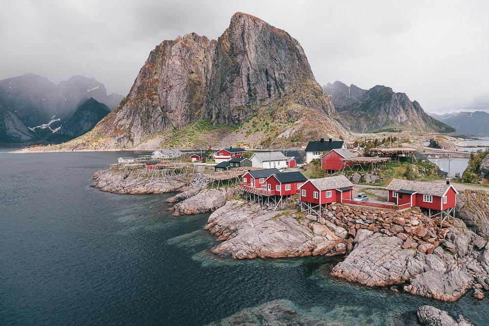 lofoten in june hamnoy norway