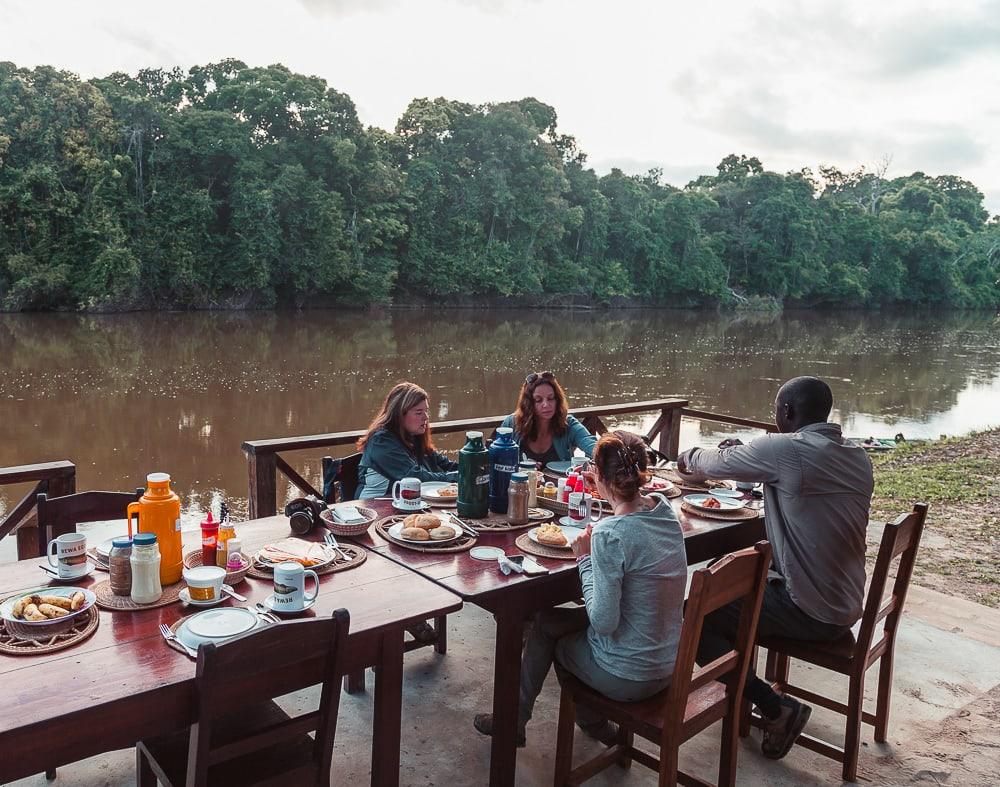 rewa eco lodge breakfast guyana