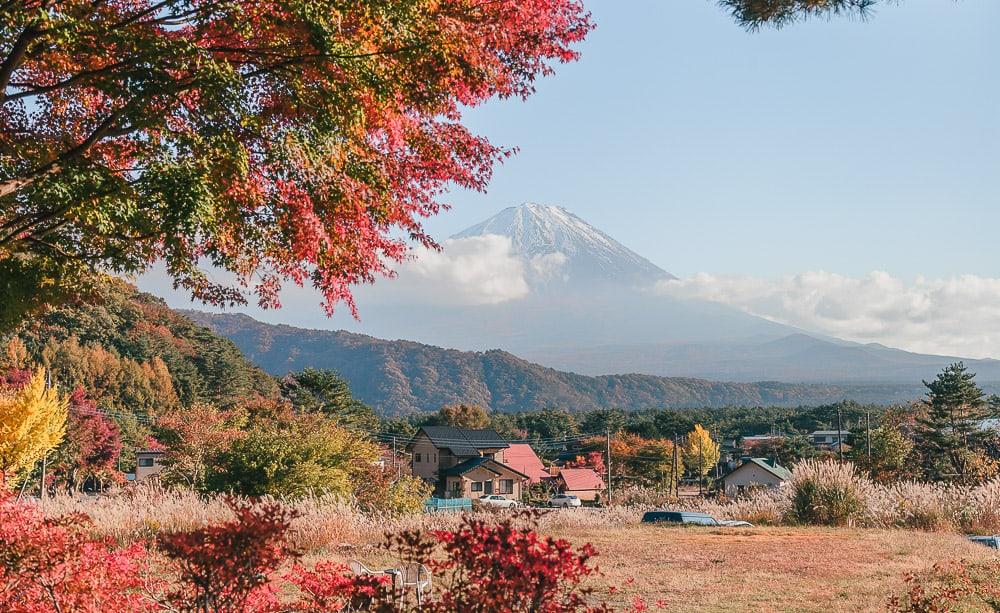 Saiko Iyashino-Sato Nenba ancient village Mt Fuji Japan
