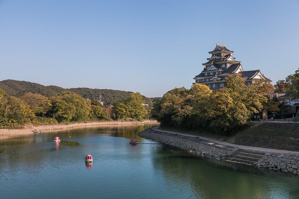 peach boats okayama castle japan