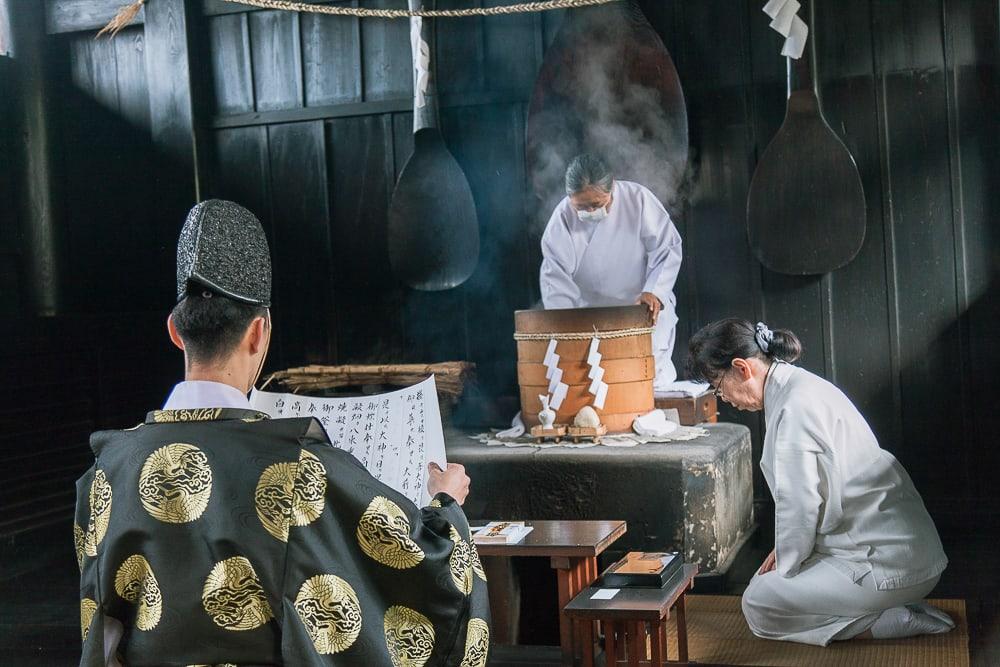 Narukama Shinji ritual Kibitsu shrine okayama japan