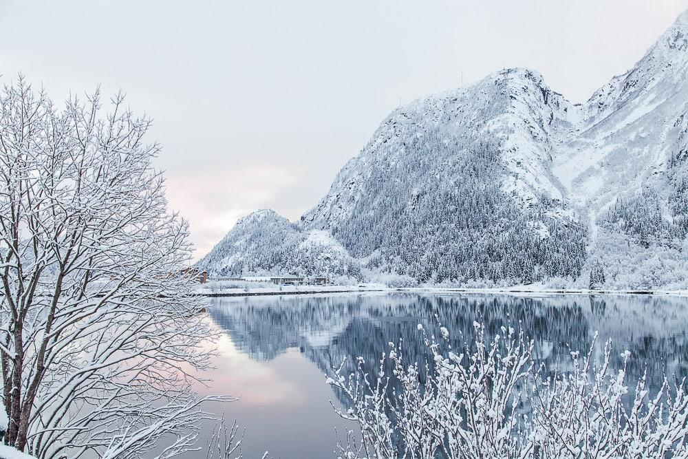 winter in Mosjøen Helgeland Norway snow