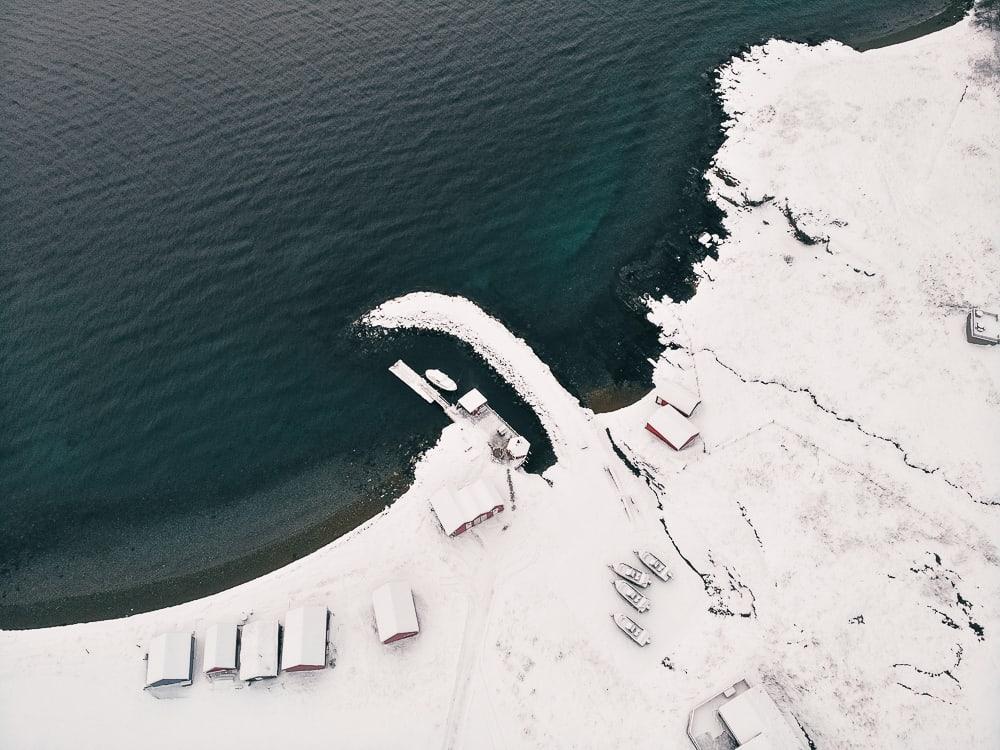 dyroy holiday senja region northern norway in december with snow