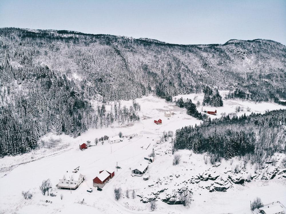 dyroy holiday senja region northern norway in december with snow