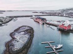 helgeland coast Norway in winter