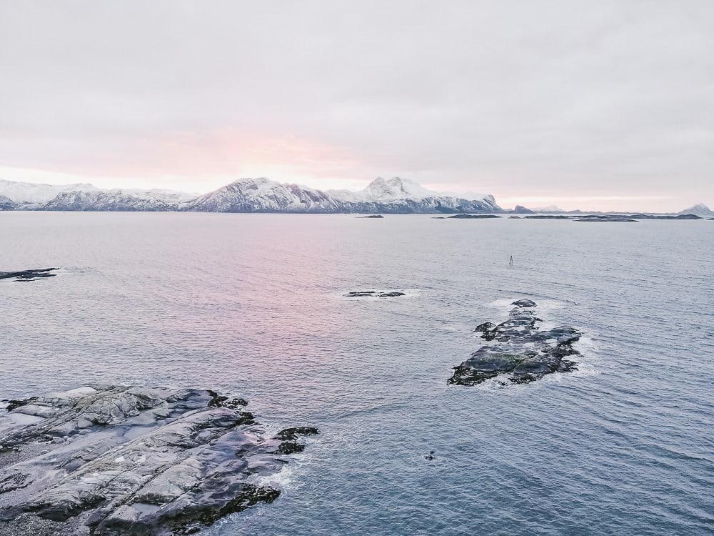 meløy helgeland norway in winter