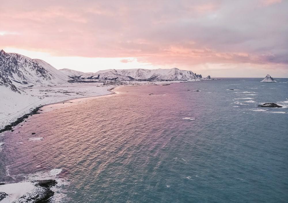 bleik andøya andenes vesterålen norway in winter