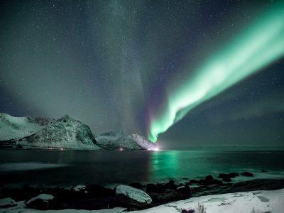 northern lights in senja, norway