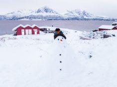 dyrøy holiday norway in winter snow in december