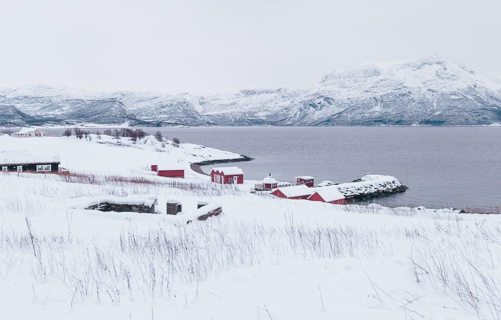 dyrøy holiday norway in winter snow in december