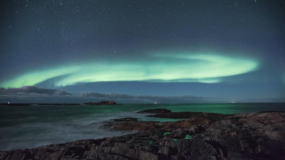 northern lights in vesteralen norway aurora