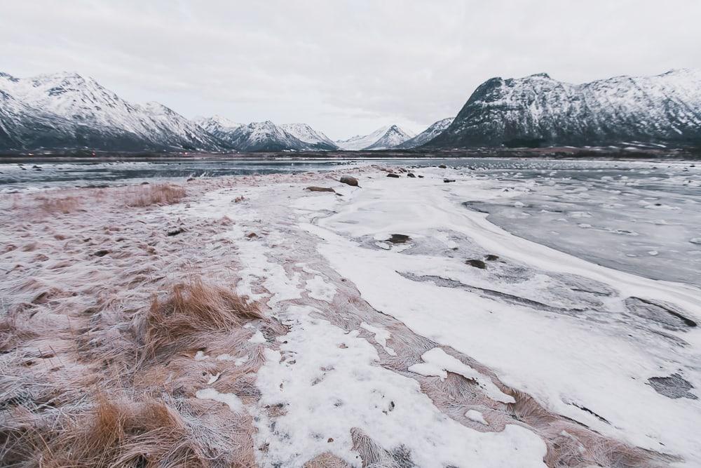 andøya vesterålen national scenic route norway in winter