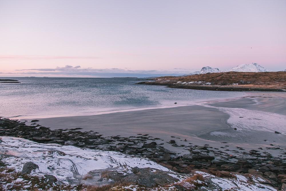 bodø coast in winter