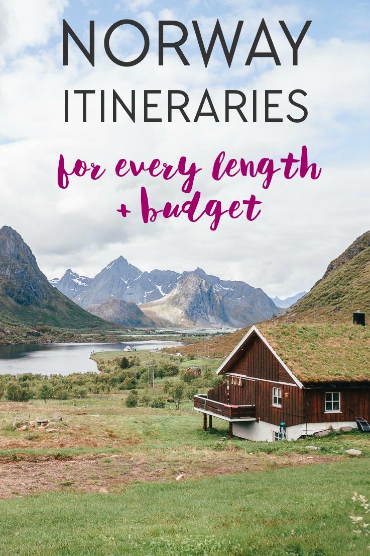 the best Norway itinerary for 2 days to 2 weeks in Norway