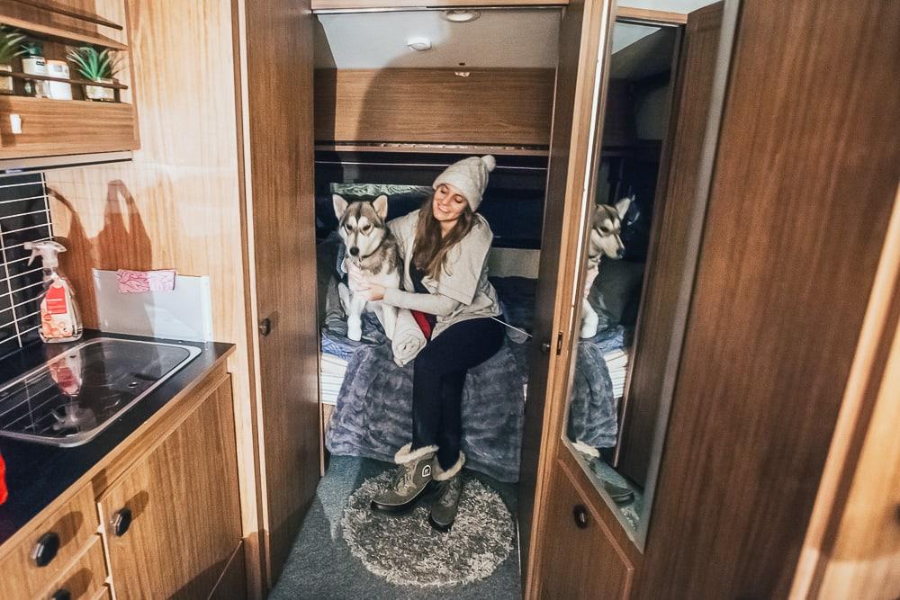 cheap airbnb kiruna sweden husky sledding