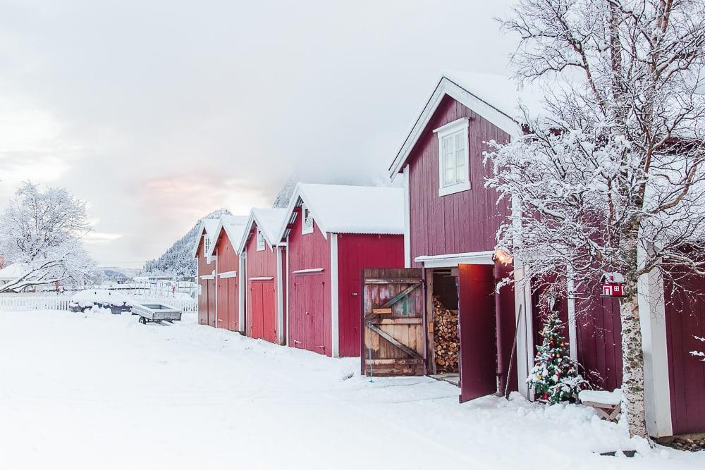 christmas in mosjøen, norway in december