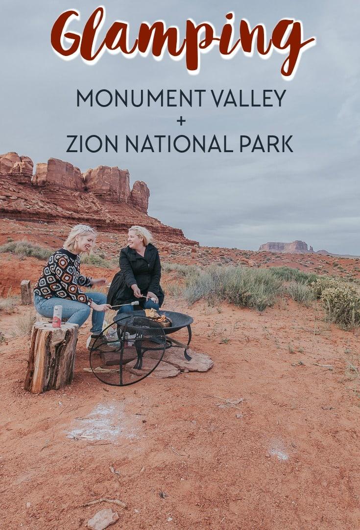 glamping in monument valley and zion national park with airbnb