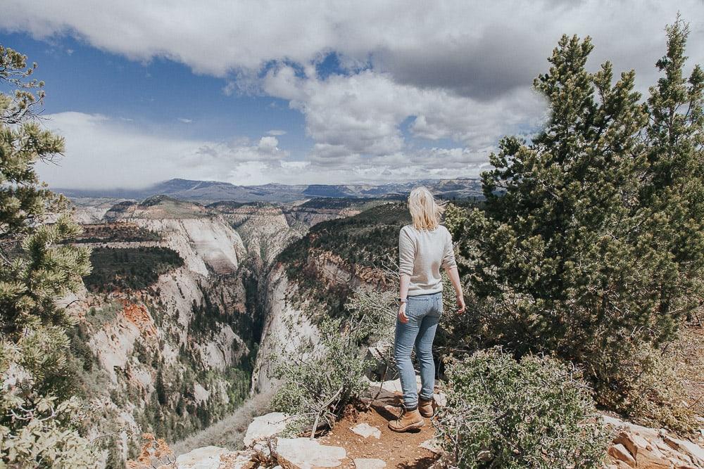 hiking in zion national park utah