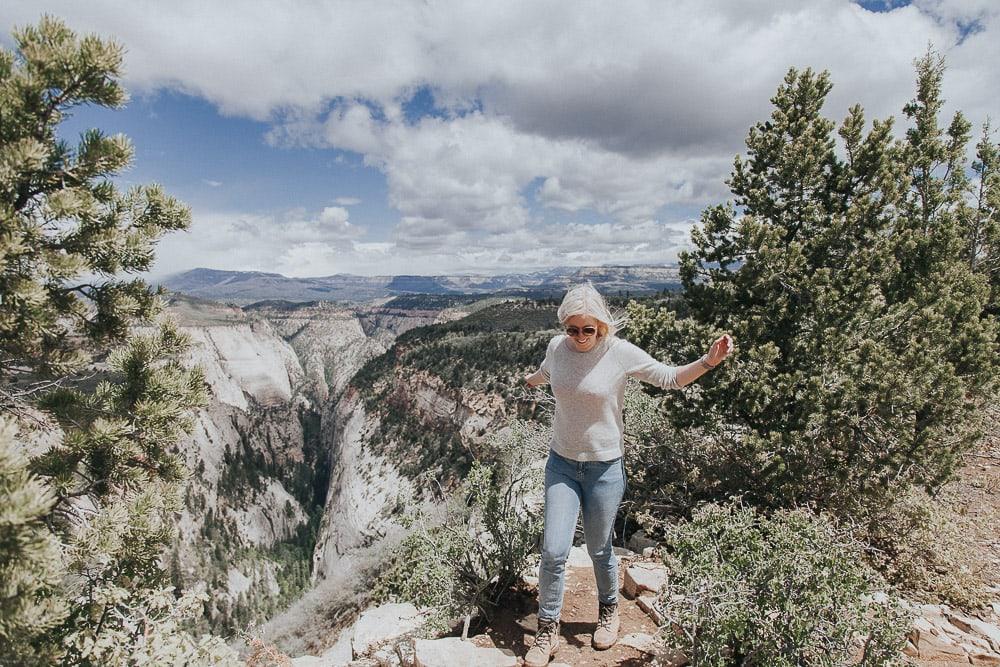 hiking in zion national park utah