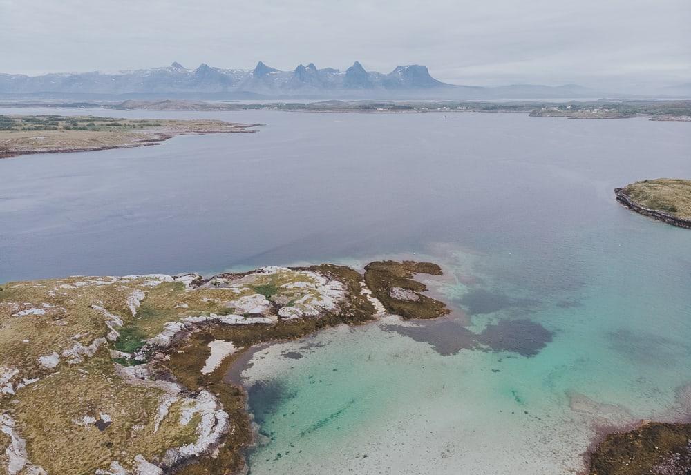 seven sisters mountain peaks Sandnessjøen, Helgeland, Norway