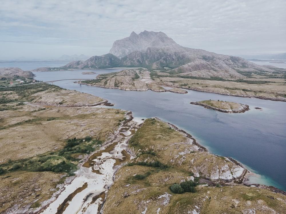 dønna helgeland coast norway in summer