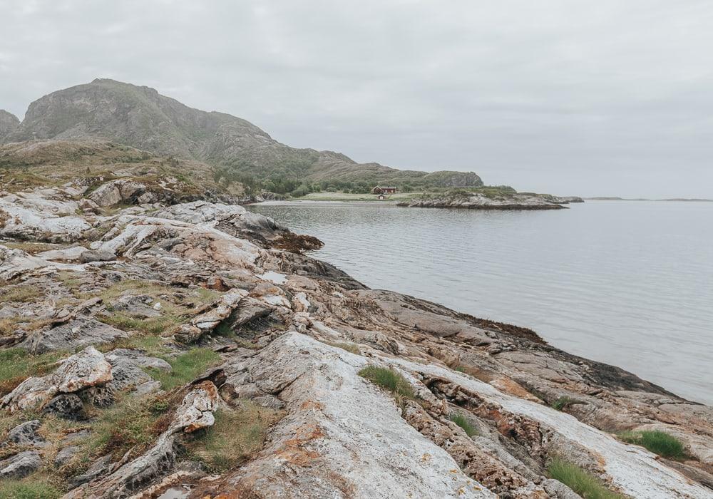 dønna, helgeland, norway in summer