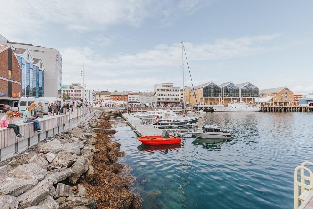 hammerfest harbour in summer