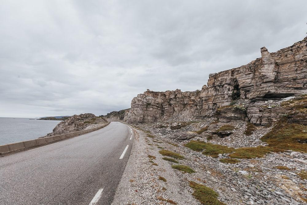 national tourist route to havøysund, norway in summer