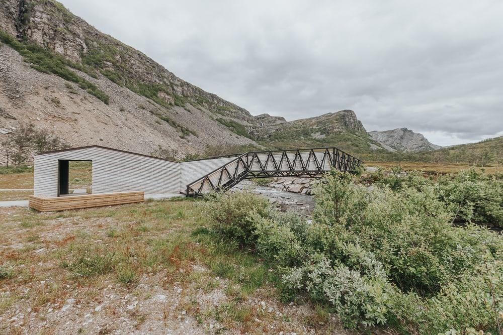 national tourist route to havøysund, norway in summer