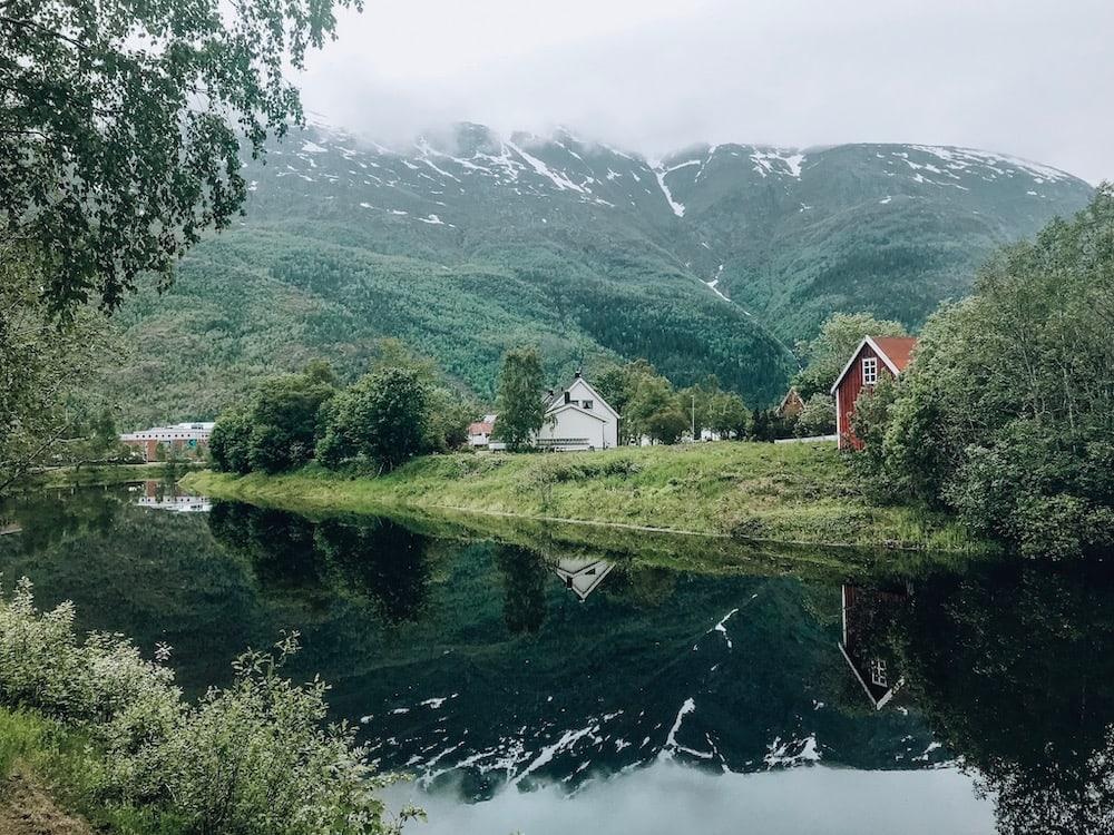 mosjøen, norway in summer