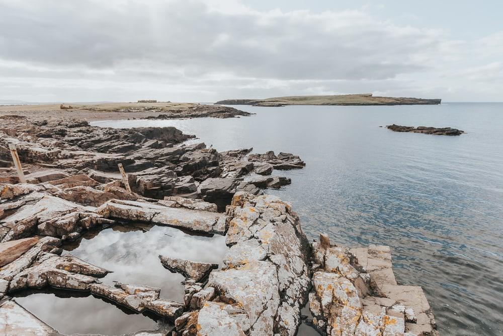 shetland coast in autumn