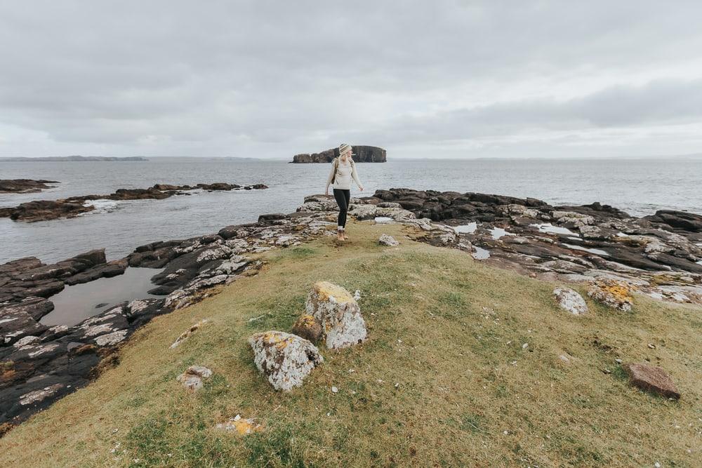 shetland coast in autumn