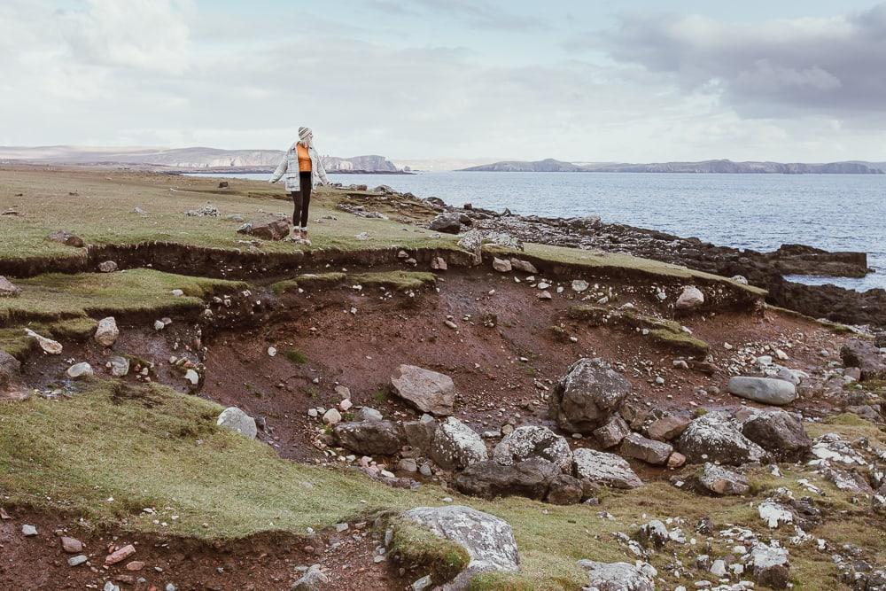 shetland coast in autumn