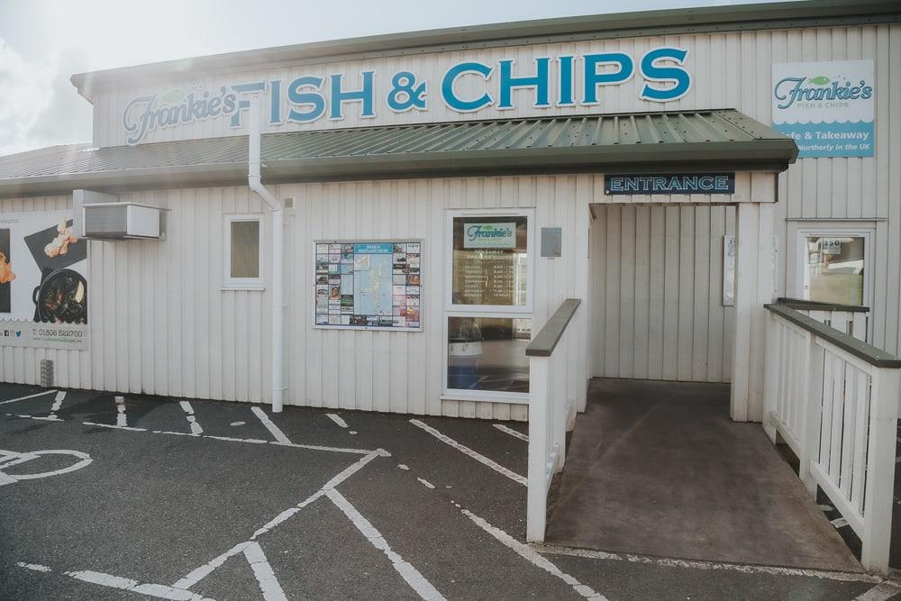 frankie's fish and chips shetland