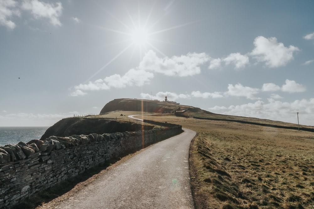 sumburgh head lighthouse in shetland