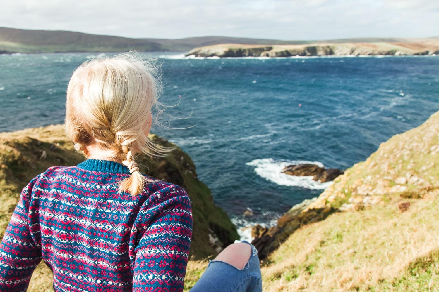 shetland coast wool sweater ninian