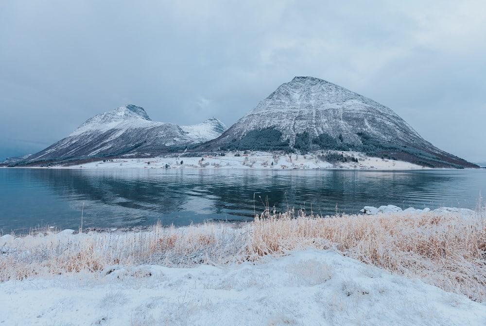 helgeland coast in winter norway